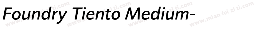 Foundry Tiento Medium字体转换